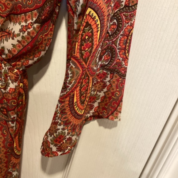 Everly Paisley Print Feminine and Flowy Dress, Size S - Picture 6 of 13